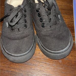 Vans Black Canvas Sneakers Classic Low-Top Design